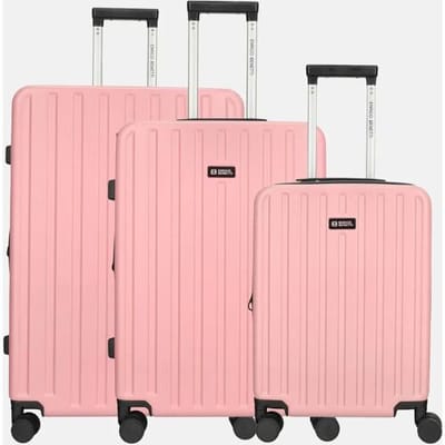 Enrico Benetti Portland kofferset 3-delig roze