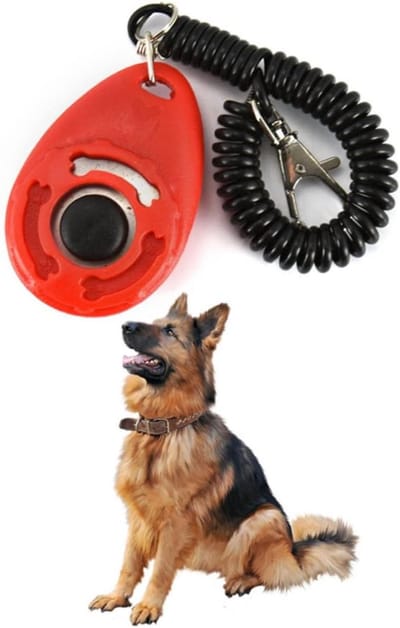Puppy Training Clickers - Huisdier Trainer - Gedrag Verbeteren - Grote Knop Luid Geluid - 4 Stuks - Zwart Blauw