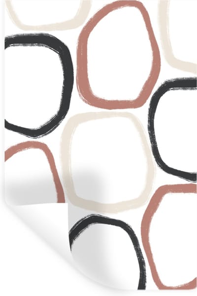 Muurstickers - Sticker Folie - Minimalisme - Geometrische vormen - Pastel - Patronen - 20x30 cm - Plakfolie - Muurstickers Kinderkamer - Zelfklevend Behang - Zelfklevend behangpapier - Stickerfolie
