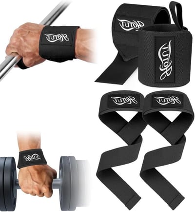 Gewichtheffen Riemen en Pols Wraps voor Krachttraining, Powerlifting en Bodybuilding - Heavy Duty Sportschool Accessoires voor Optimale Ondersteuning tijdens Workouts