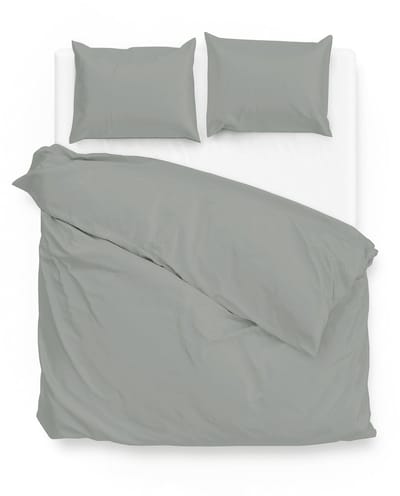 Zohome Satinado - Dekbedovertrek - Tweepersoons - 200x200/220 cm + 2 kussenslopen 60x70 cm - Iron Grey