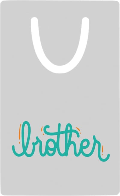 Hacebo® - Brother metalen boekenlegger - Broer - broertje of broer - cadeau - verjaardag - broers - familie Bladwijzer boekenleggers - 7.6 cm x 5cm