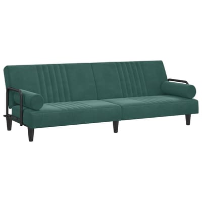 Slaapbank - Uitklapbaar - Slaapstoel - Logeerbed - Zetelbed - Slaapfauteuil - Vouwbed - 1 persoons - Zeer comfortabel - Donkergroen