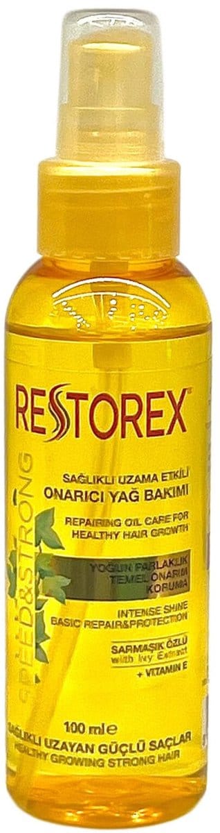 Restorex Speed ​​​​& Strong Haarverzorgingsolie met Plantaardige Extracten – Herstel & Groei – 100 ml – Tegen Haaruitval & Voor Gezond Haar 100 ml