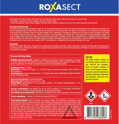 2x Roxasect Anti Mugstekker + 2 navullingen