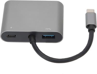 Type-C Hubadapter - USB adapter - Connectiviteit Uitbreiden - 4-in-1 Ontwerp - 4K 30Hz/60Hz - Zilver