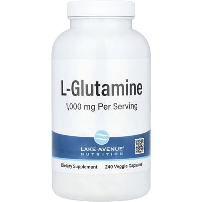 Lake Avenue Nutrition, L-Glutamine, 1 000 mg, 240 gélules végétales