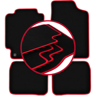 CARLUX-RED automatten voor: Toyota Corolla E10 hatchback, stationwagen, sedan (1992-1997)