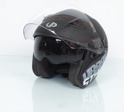 jet up helm voor mannen / vrouwen tot maat l voorstad zwart mat grijs / 59-60cm nieuw