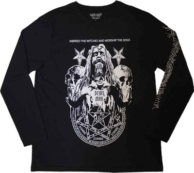 Rob Zombie - Devil Man Longsleeve shirt - S - Zwart