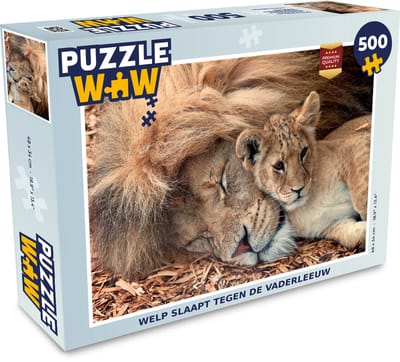 Puzzel Kind - Leeuw - Kleuren - Legpuzzel - Puzzel 500 stukjes