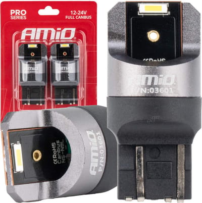 AMiO WY21W LED 12V-24V 2x1860 SMD Wit Canbus [Koplamp -Dagrijverlichting] (2 stuks)