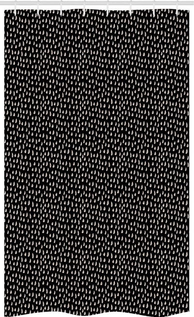 ABAKUHAUS Regen douchegordijn – 120 x 180 cm – antraciet/grijs stof
