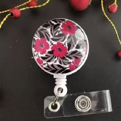 Akyol - Intrekbare badgehouder met trekkoord | Cadeau | bloemen Badgehouder | Trekkoord -verpleegster badgehouder- verpleegkunde badge -badgehouder verpleegkundige -kantoor badgehouder- kerst cadeau badgehouder| Verjaardag | Bedankje | Id-kaart | Pas