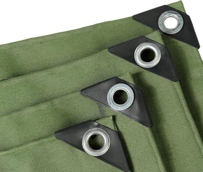 Waterdicht Canvas Zeil - Buitenlaken Bodemdekker - Bescherming Buiten - Heavy Duty Materiaal - 1 x 3 m - Groen