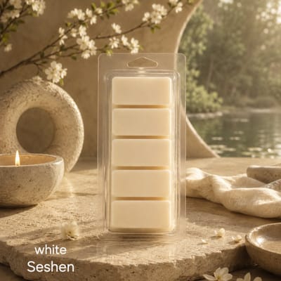 Waxmelts White Seshen - Good Habits - Snapbar - Wellnessgeur - Spa geur - 55 gram - Sojawas - Handmade - Dierproefvrij - Vegan - Huisparfum - Voor in geurbrander - Waxbrander - Geur in huis - Wax melt - Geurkaars - Parfum