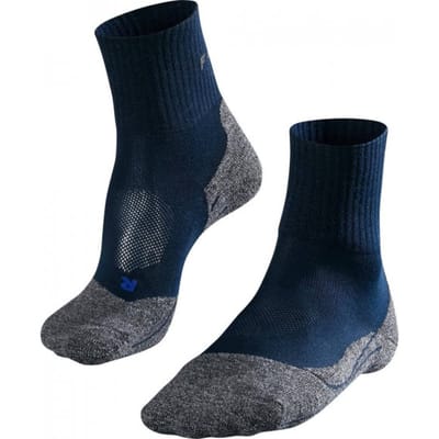 FALKE TK2 Cool Short anti-blaar dik lyocell functioneel materiaal wandelsokken heren blauw - maat 39-41