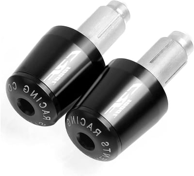 Handvat Bar Eindpluggen - Motorfiets Handvatten Stuureinden - Motorfiets Beschermen - CNC Gefreesd Aluminium - 7/8 '' 22 MM - Zwart