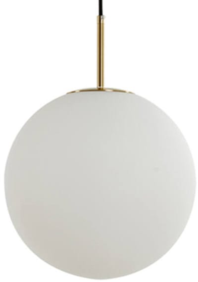 Light & Living Hanglamp Medina - Wit Glas - Ø25cm - Modern - Hanglampen Eetkamer, Slaapkamer, Woonkamer