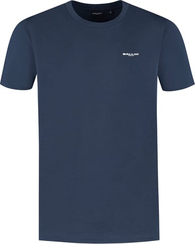 Ballin Amsterdam - Heren Regular fit T-shirts Crewneck SS - Navy - Maat S