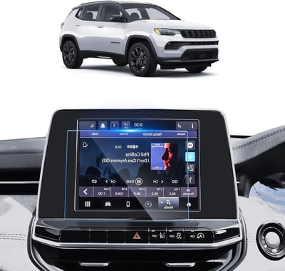Beschermfolie voor Jeep Compass 2021-2024 - Navigatiescherm Bedekking van Gehard Glas, Krasbestendig en Vingerafdrukbestendig (8.4 inch)