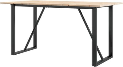 Eettafel Grenen - Houten Tafel - Gezellig Tafelen - Massief Hout - 140x80x75 cm - Bruin