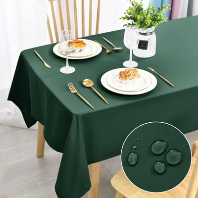 Groen Tafelkleed - Vlekwerend & Waterdicht - voor Eetkamer, Tuin, Feest - 140x280 cm