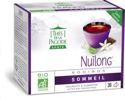 Thes de la Pagode - Rooibosthee  Nuïlong  - Biologisch (30 piramidezakjes)