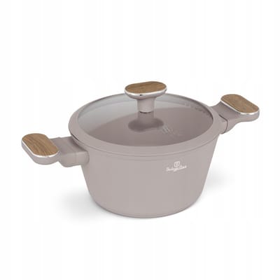 BerlingerHaus Kookpan 20cm Taupe Nordic met Soft-Close Deksel