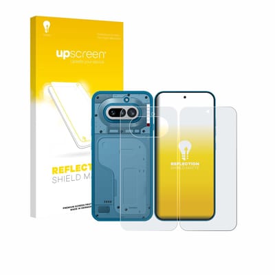 upscreen - Screenprotector voor Nothing Phone (4a) (Voor+Achter) - Folie Beschermfolie anti glare matte