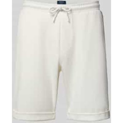 Sweatshorts met elastische band en achterzak