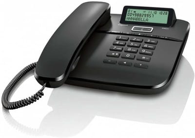 Vaste Telefoon met Display, Nummerherkenning en Handsfree - Zwart