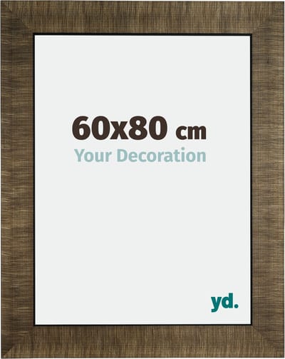 Your Decoration - Fotolijst 60x80 cm - Hout - Champagne Geborsteld - Leeds