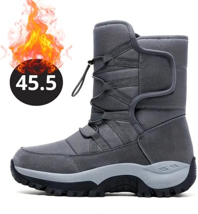 Bovista Snowboots - Sneeuwschoenen - Sneeuwboots - Heren - Wintersport - Ski - Skischoenen - Grijs - 45.5 - Fleece