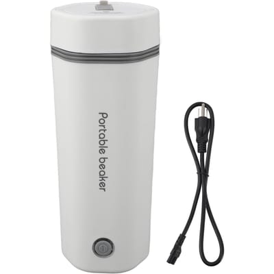 Bouilloire Électrique de Voyage Portable Chauffage Automatique Mini Bouilloire Électrique à Thé pour Voiture Prise EU 220V L
