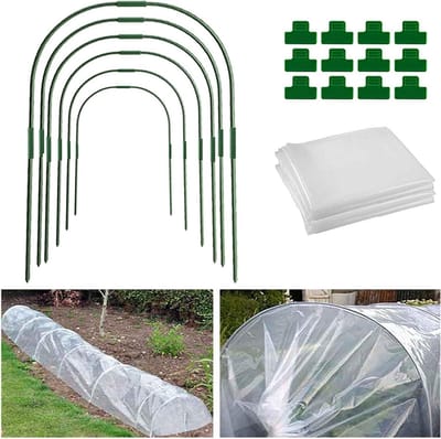 Tuin Hoepels - Plantenbogen - Planten Beschermen - Met Clips - 6 of 10 stuks - Groen