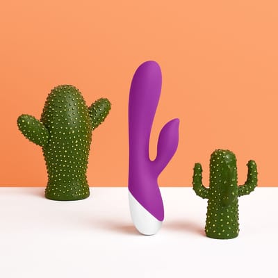 EIS, vibrator, siliconen Rabbit vibrator, 19,5 cm, waterdicht, oplaadbaar, huidvriendelijke siliconen