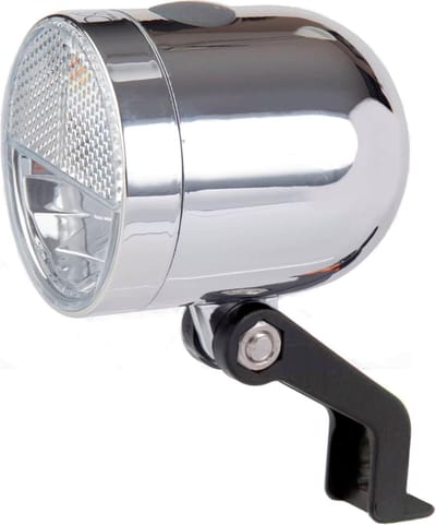 Ikzi Nero Retro - Koplamp - Led - Batterij - Chroom