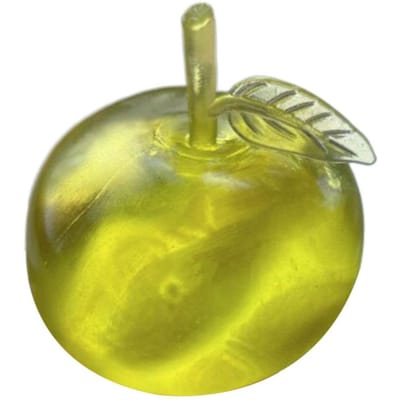 Creatief Handgemaakt Groene Appel Stressverlichtend Speelgoed Realistische Fruitvorm Zacht TPR Knijp Fidget Speelgoed Draagbaar Decompressie Cadeau