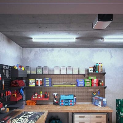 HOFTRONIC S Series - 12 Pack LED TL armaturen 120cm - IP65 waterdicht - 6500K Daglicht wit licht - 36W 4800 Lumen - Koppelbaar - Tri-Proof plafondverlichting