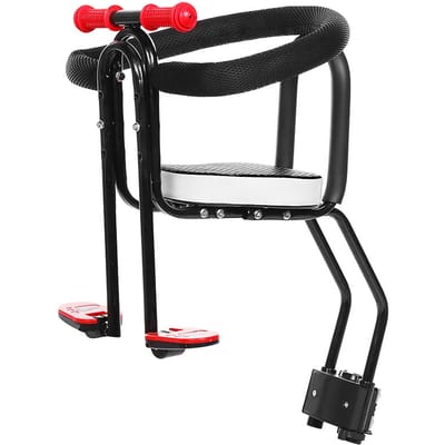 Siège de vélo avant pour enfant de 13 ans (Max 35 kg) Siège avant de vélo de montagne noir