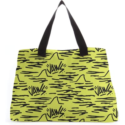 Jaws Yellow Doodle Tote Bag