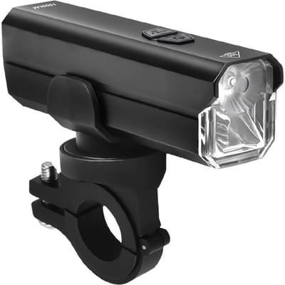 LED Fietsverlichting Oplaadbaar Waterdicht Voorlicht USB-C Opladen 6 Modussen Hoge Lichtopbrengst voor Nacht zwart