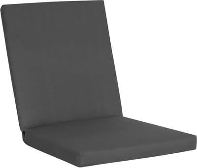 Tuinstoelkussen - Zitkussen Comfort - Buiten Ontspannen - Ademend Katoen - 100x50x7cm - Antraciet