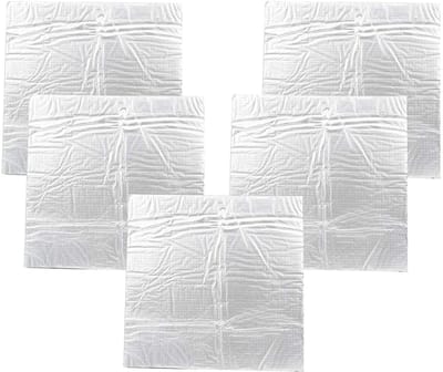 Warmte-isolatie Mat - Isolatiemat Katoen - 3D Printer Ondersteuning - Zelfklevende Aluminiumfolie - 310 x 310mm - Zilver