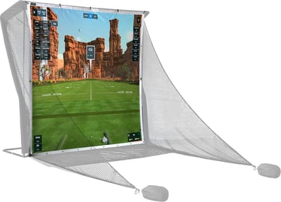 Deluxe Home Driving Net Impact Screen 2,4 x 2,5 m - projectorscherm voor golfsimulatie met premium impactstof