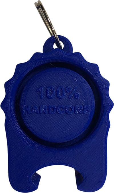 100% Hardcore PartyCap | De universele festivaldop met bieropener | Blauw