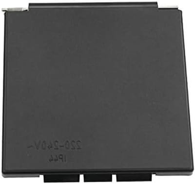 Afdekking CEE Socket - Vervangend Deksel - Camper Caravan Boot - Weerbestendig UV-bestendig - 106x110mm - Zwart