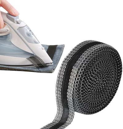 Hemming Tape 2.5 cm x 10 m voor Kleding, Zelfklevende Naadband voor het Inkorten van Broeken, Ideaal voor Stof en Taillebanden