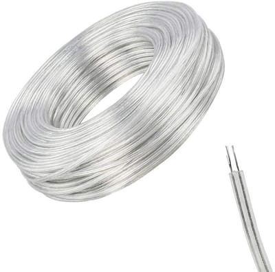 Transparante PVC flexibele kabel 10m - 2 aderig 3mm voor huishoudelijke apparaten